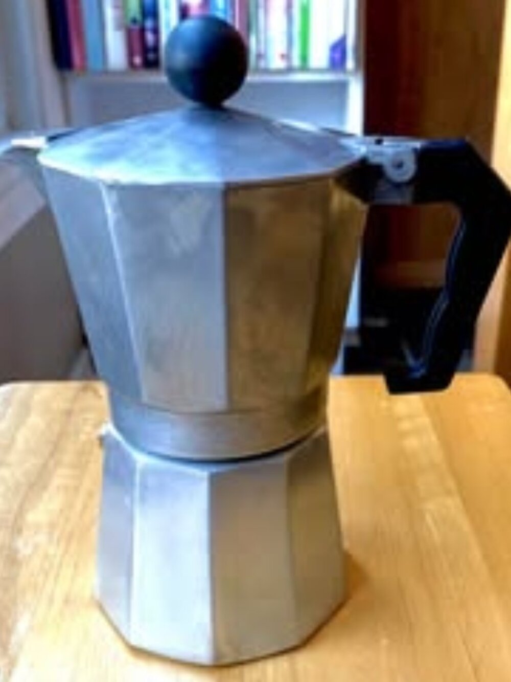 Classic stovetop moka pot, Italian vintage espresso maker 7 Inches High